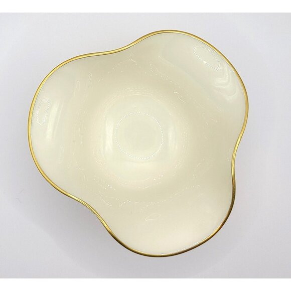 Lenox Devon Collection Gold 5" Bowl Trinket Candy Dish 24K Gilt Trim Made in USA - Picture 5 of 8